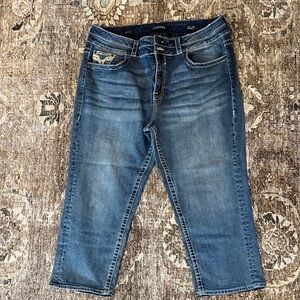 Vigoss Women's Cropped Blue Jeans